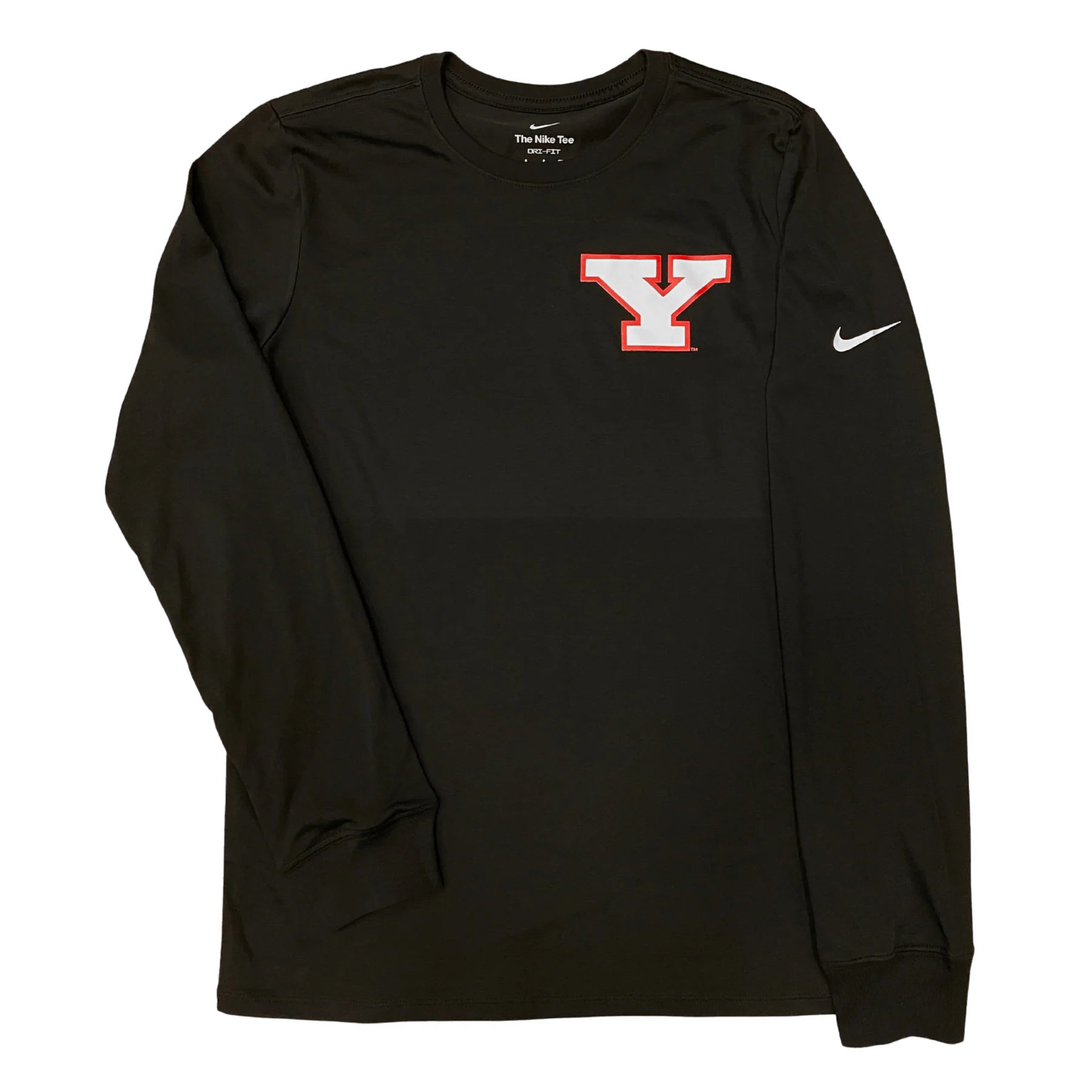 Nike Youngstown State Block Y T-Shirt (Black) Long Sleeve