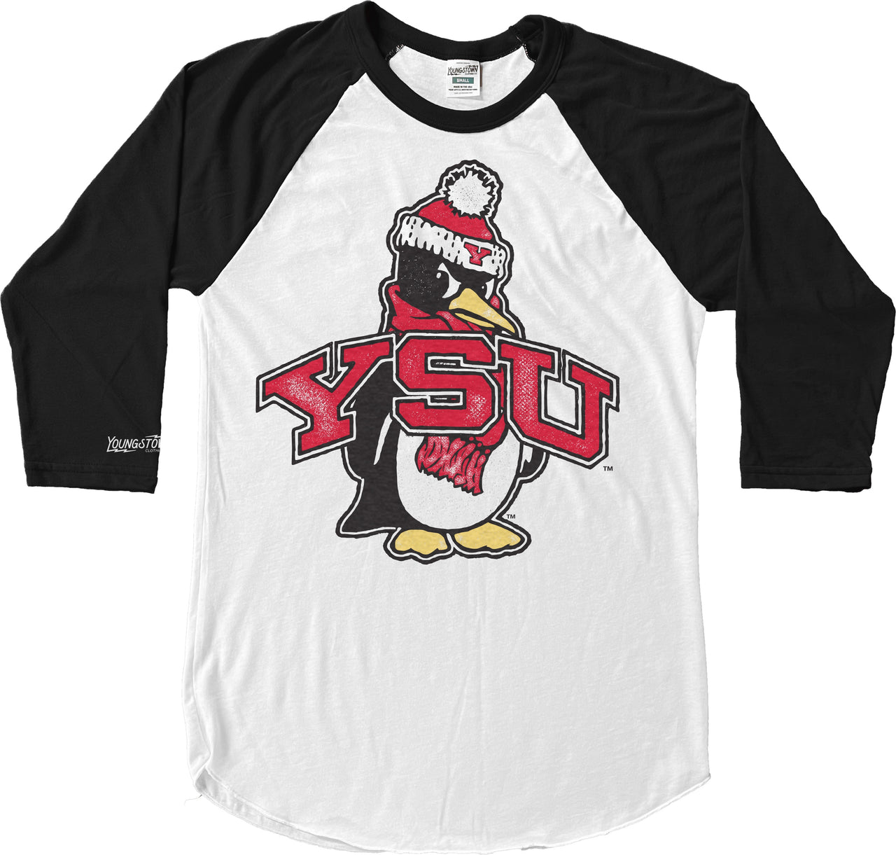 YSU Pete Vintage Baseball Tee