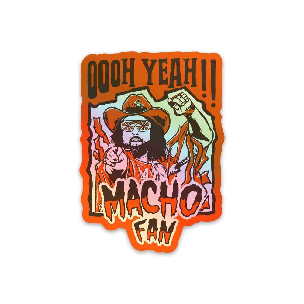 Macho Fan Sticker